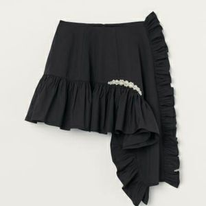 H&M x Simone Rocha Asymmetric Pearl Skirt US 6